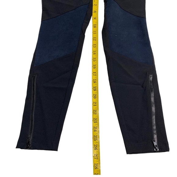 NWOT GAP Black with Blue Suede Combination Skinny High Waisted Pants Size XS - Picture 11 of 12